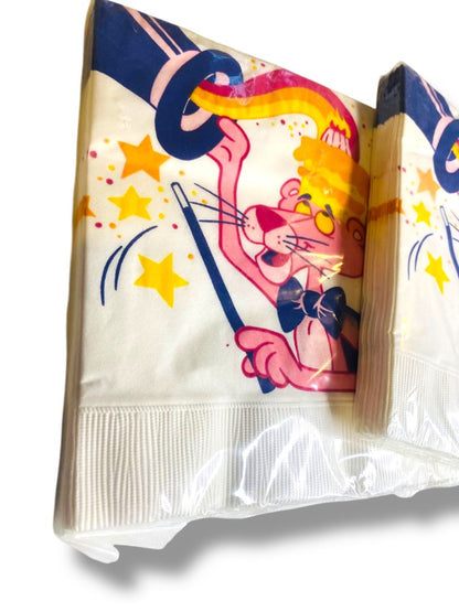 1981 The Pink Panther 32 Hallmark Luncheon Napkins New 13.5" Square