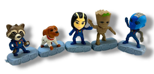 Set of 5 Guardians of the Galaxy McDonalds Happy Meal Toy 4"