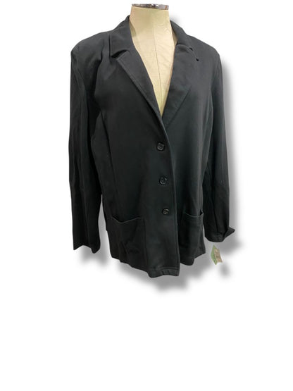 Size XL CD Sport Womens New Black Jacket Blazer Ponte Knit