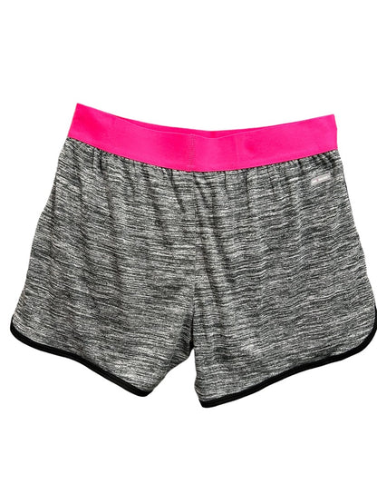 XS Danskin Women's Gray Pink Running Shorts Pull On Lined Undershorts