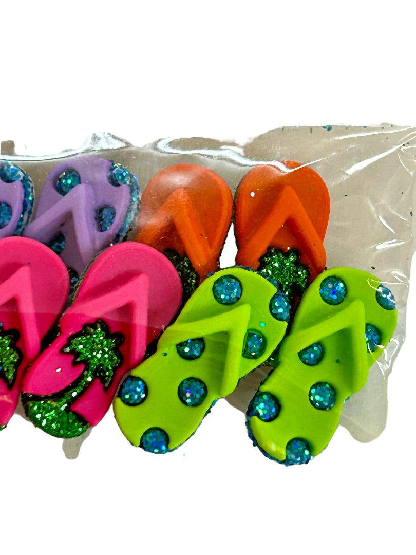 Dress it Up New Pack of 8 Buttons Fab Flops  Sewing Notions Flip Flops #4824