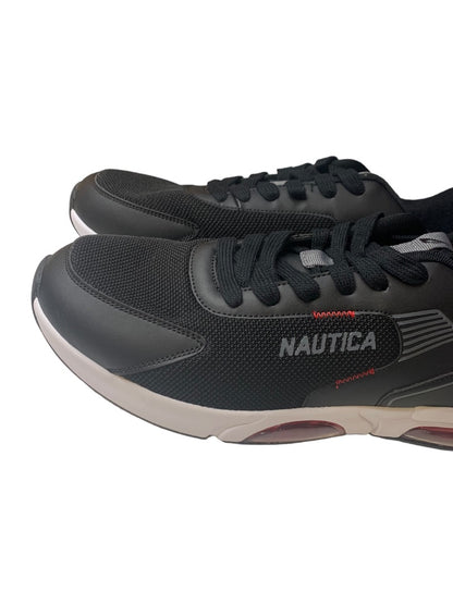 Size 13 Nautica Mens Black Style Sneakers Running Shoes Air Bubble Style Lace Up