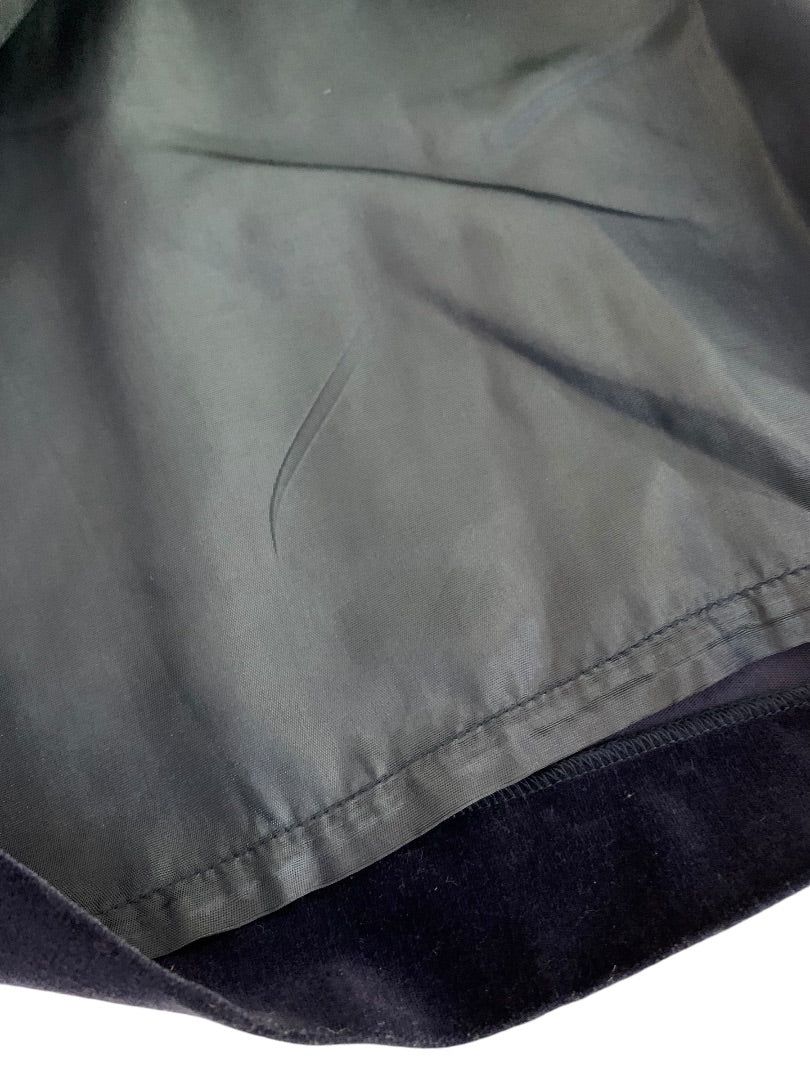 Medium Naturelle George Georgiou velvet Blue Velvet  A-Line Skirt