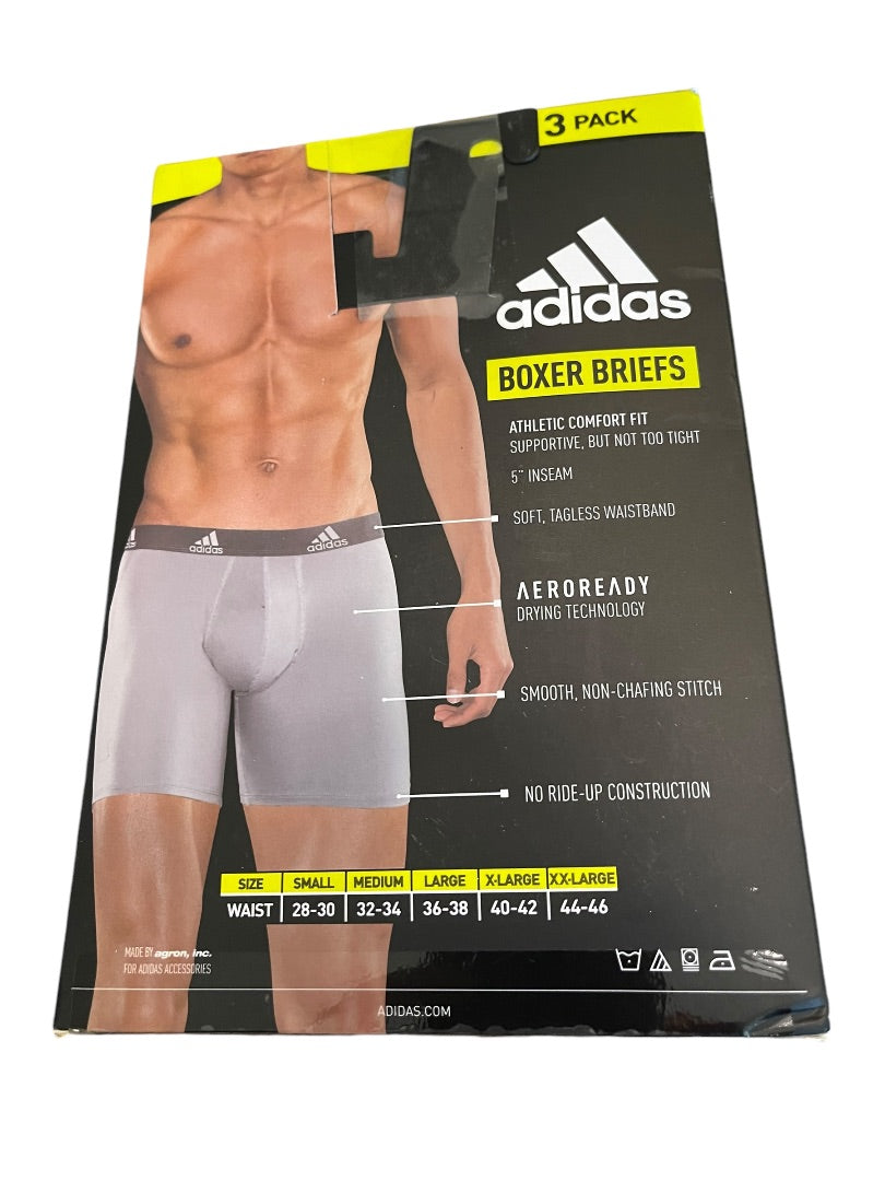 Small Adidas Performance Boxer Brief 3 Pack Black NWT