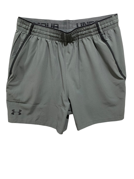 Large Under Armour Mens New Qualifier Performance Shorts Gray 1327678