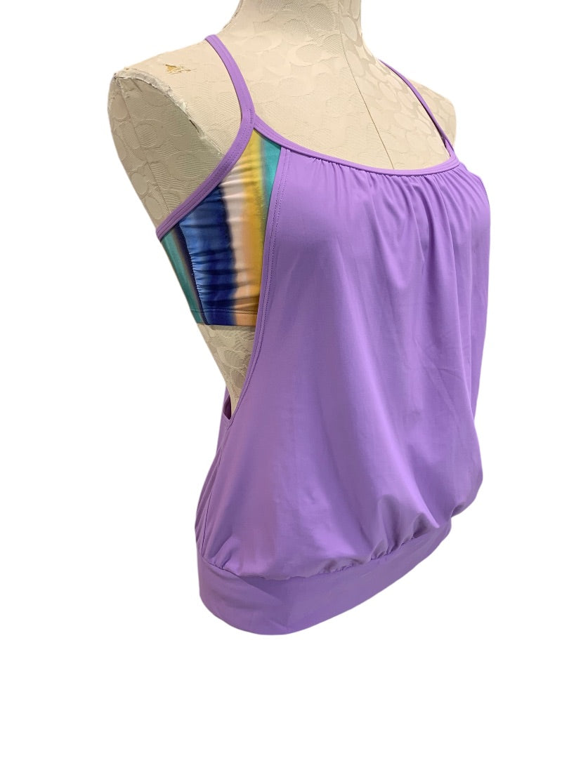 Small Speedo Womens New Fairy Wren Swim Top Blouson Tank