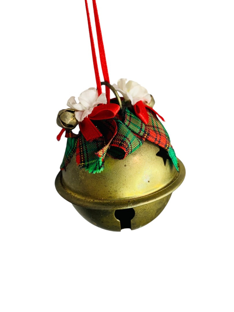 1988 Jingle Bell Christmas Ornament 2.5 Inch Ribbons