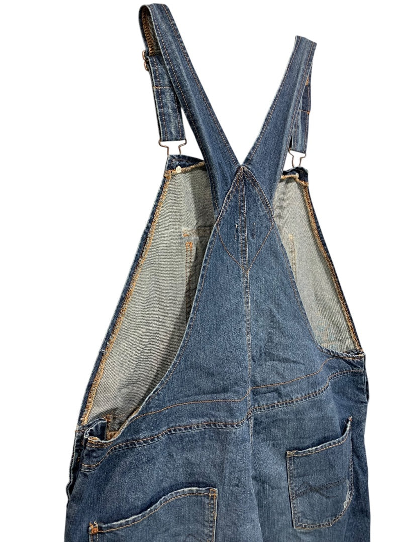 XXL Mossimo Womens Denim Bib Overalls Distressed Jean