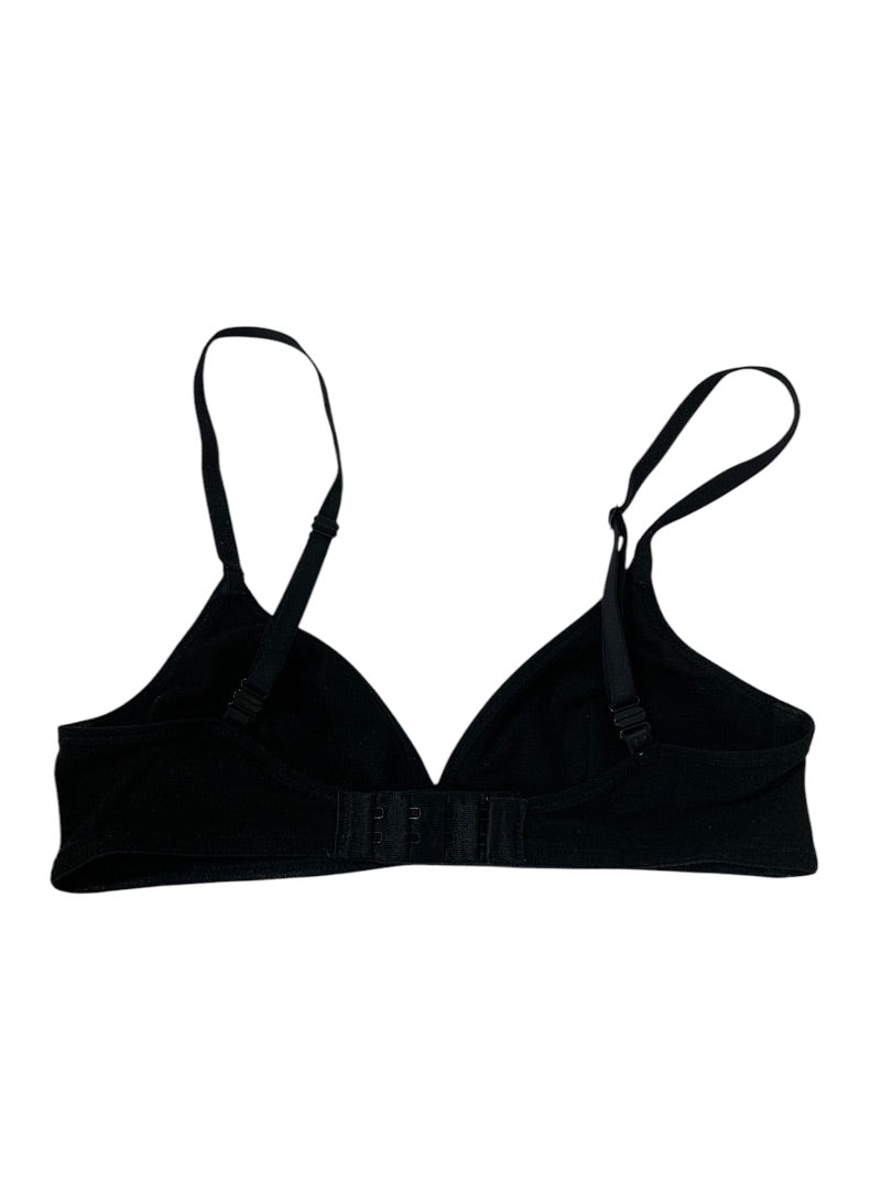 XS Love by Gap Black Stretch Cotton Tshirt Bra