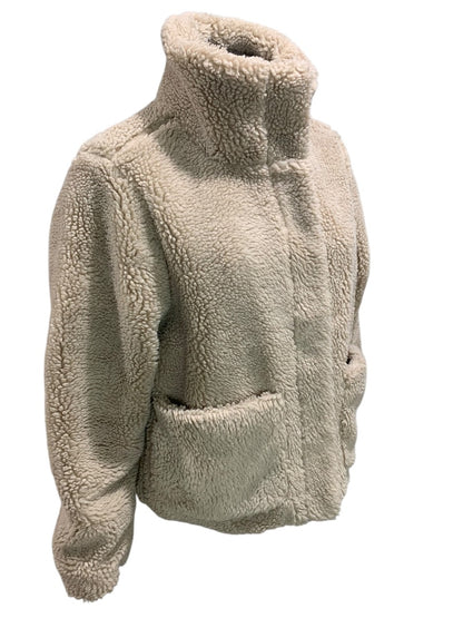 XS Old Navy Womens Tan Teddy Bear Fleece Jacket Full Zip