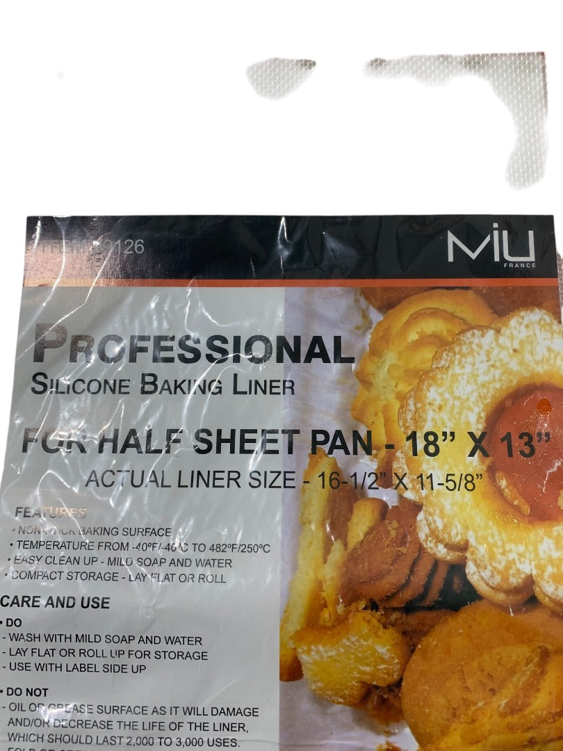 Miu New Professional Silicone Baking Liner 18 x 13 Half Sheet Pan