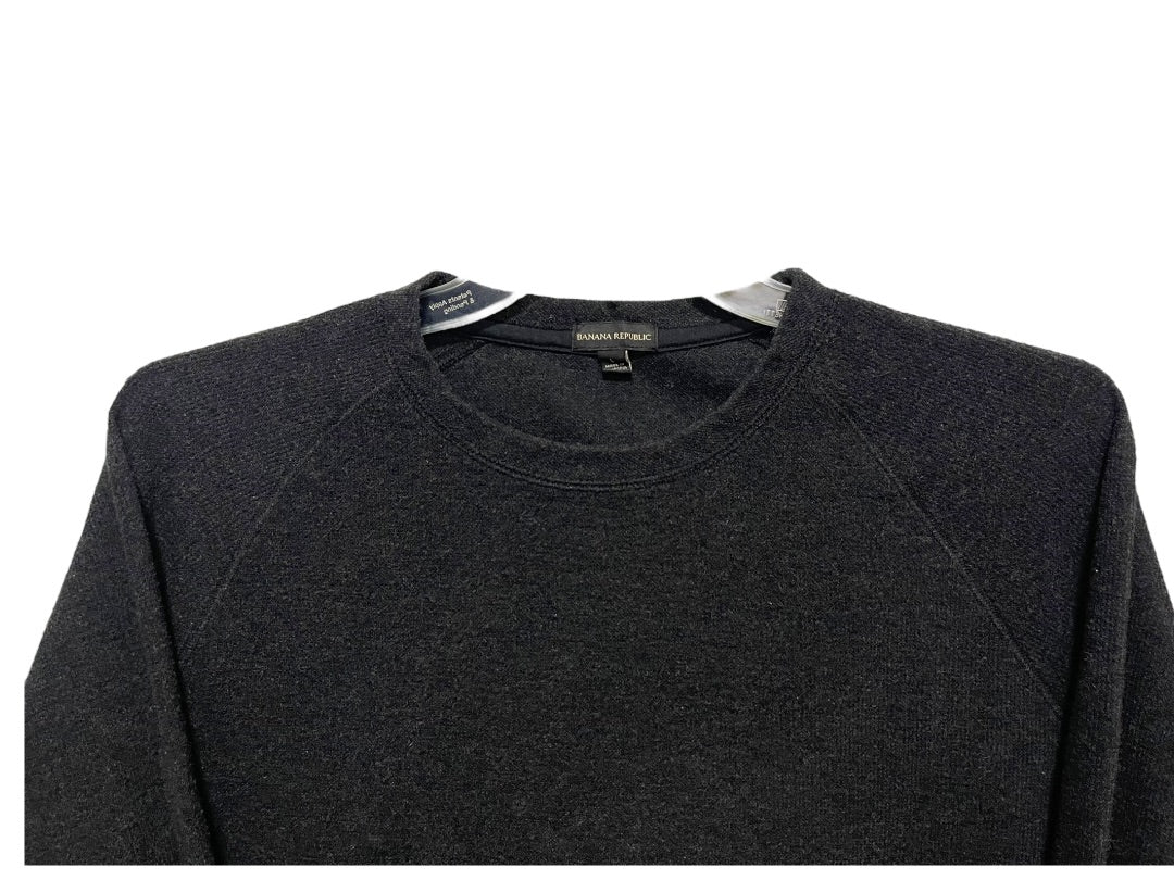 Large Banana Republic Long Sleeve Crew Neck Mens Sweater Dark Gray