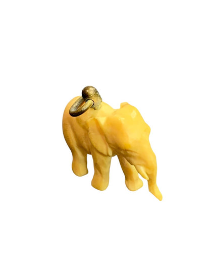 Vintage Elephant Charm .8 Inch Trunk Down Pendant