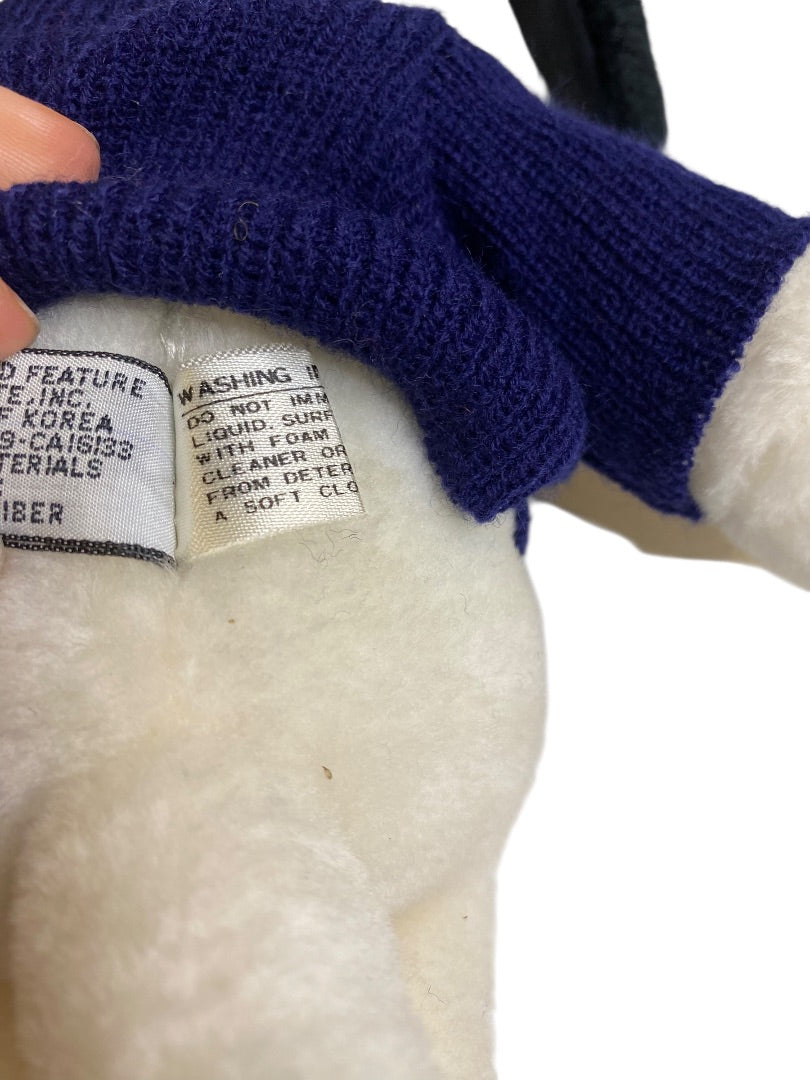 Vintage Snoopy Peanuts Plush Letterman Jacket "JH" 10.5 Inch