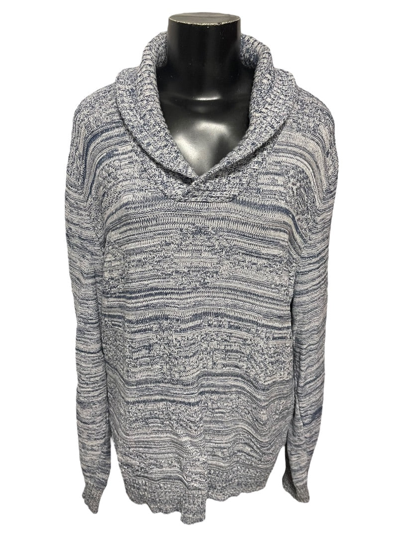XXL American Rag Cie Womens Long Sleeve Sweater Marled Blue Pullover