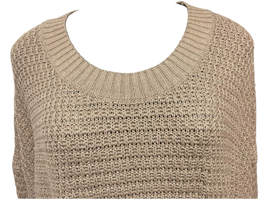 3X Old Navy Crew Neck Long Sleeve Womens Brown Sweater