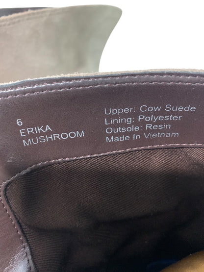 Size 6 Sole Society Womens Suede Knee Boots Mushroom Erika 2.5" Block Heel