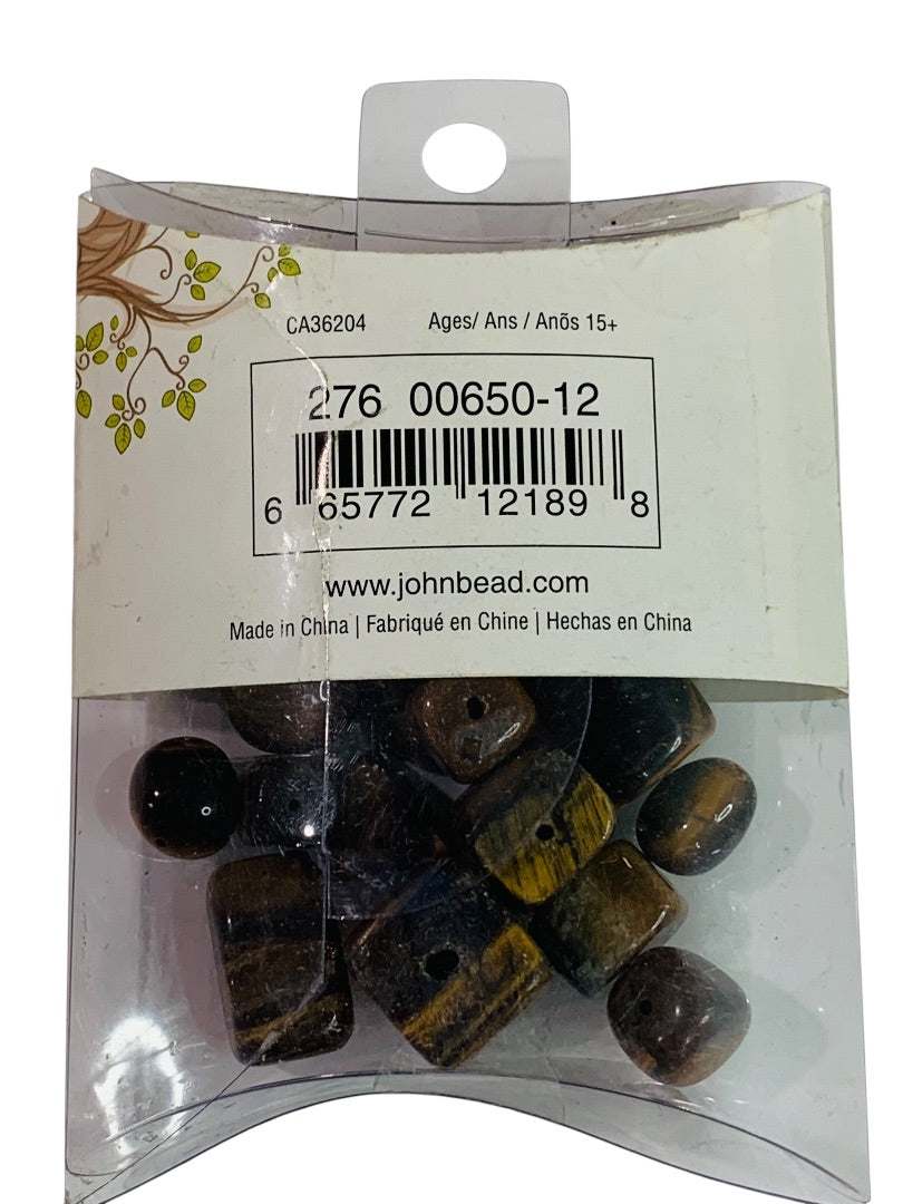 Earths Jewels 3 Packs Beads Amethyst Tiger Eye Turquoise Jewelry Making