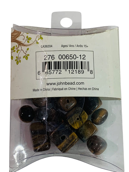 Earths Jewels 3 Packs Beads Amethyst Tiger Eye Turquoise Jewelry Making