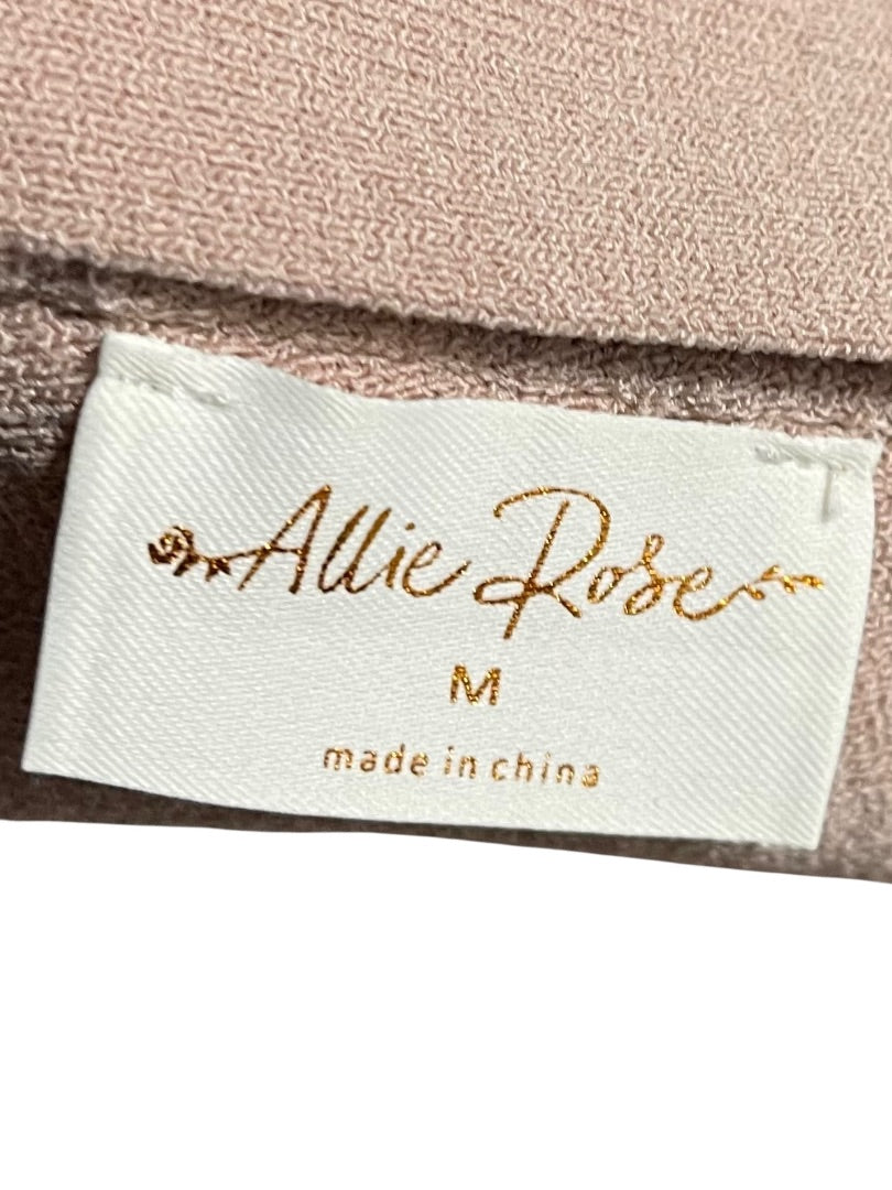 Medium Allie Rose Elegant Criss Cross Cropped Halter Top Pink