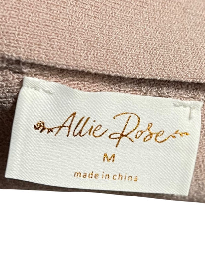 Medium Allie Rose Elegant Criss Cross Cropped Halter Top Pink