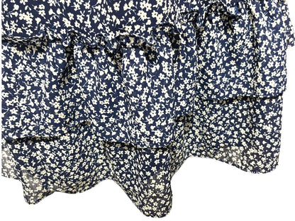 XXS J. Crew Tiered Ruffled Lined Floral Mini Skirt AY478