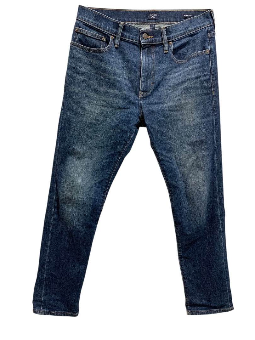 30 x 30 J.Crew Mens Straight Fit Flex Jeans Denim AZ851