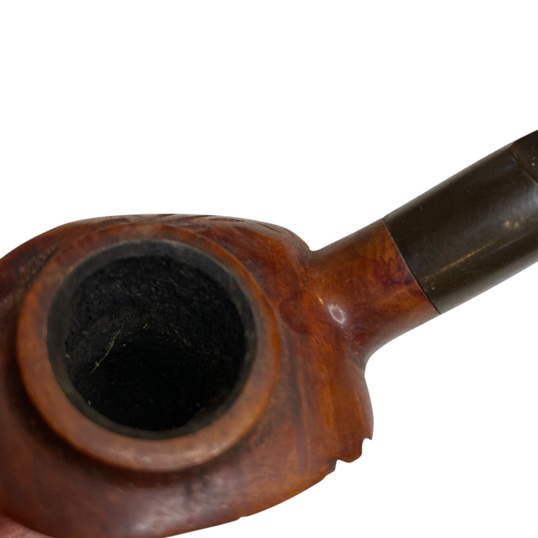 Vintage Sir Walter Raleigh Briar Hand Carved Isreal Smoking Pipe