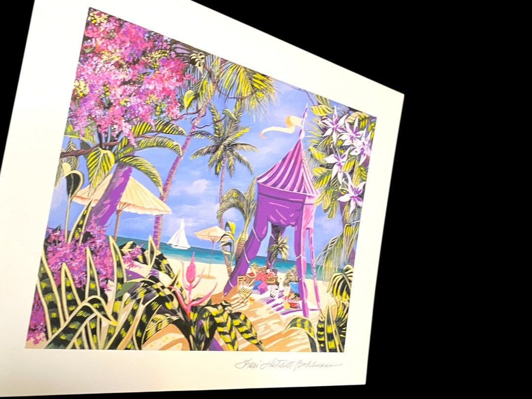 Sherri Hatchett Bohlmann Fantasy Island Seriolithograph & COA Numbered 1998