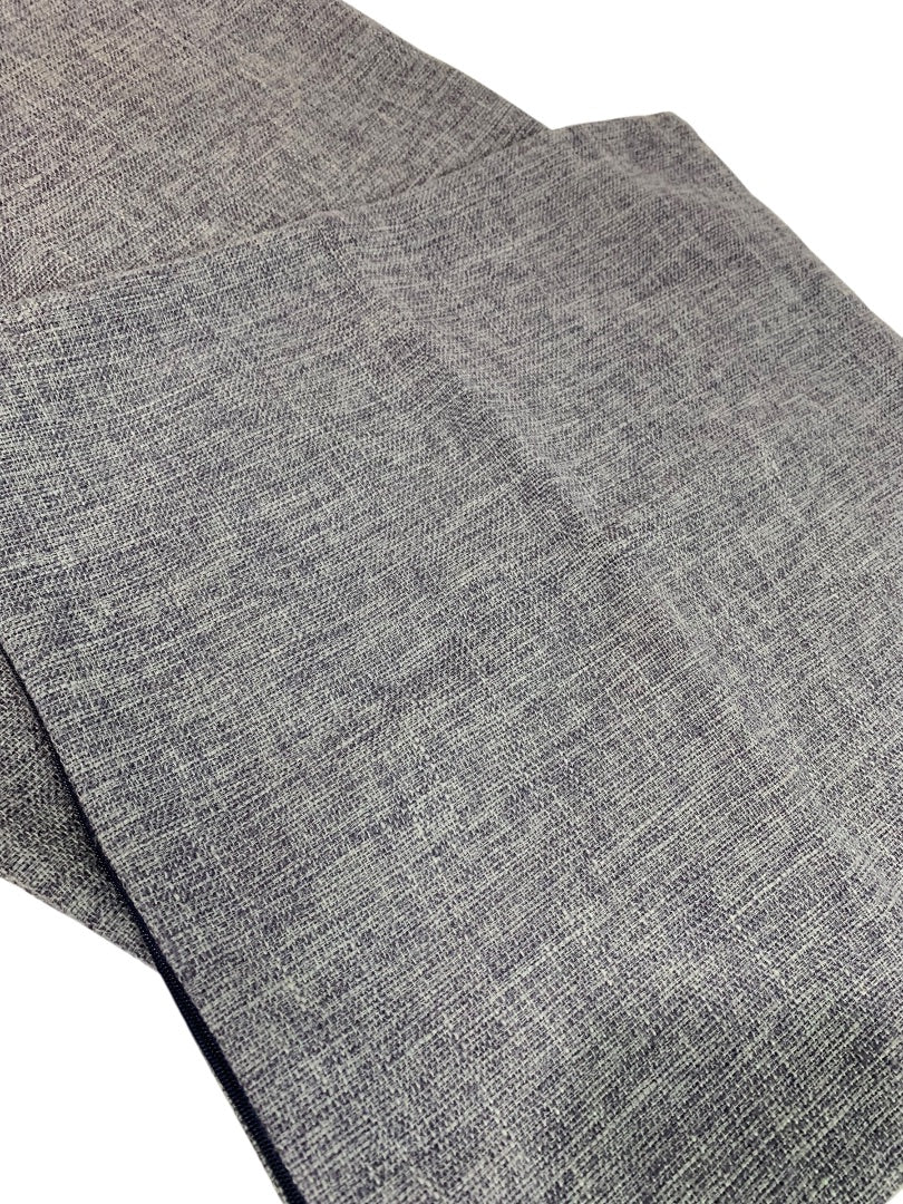Set of 2 Woven Muted Purple 16" Pillow Cover Zip Closure