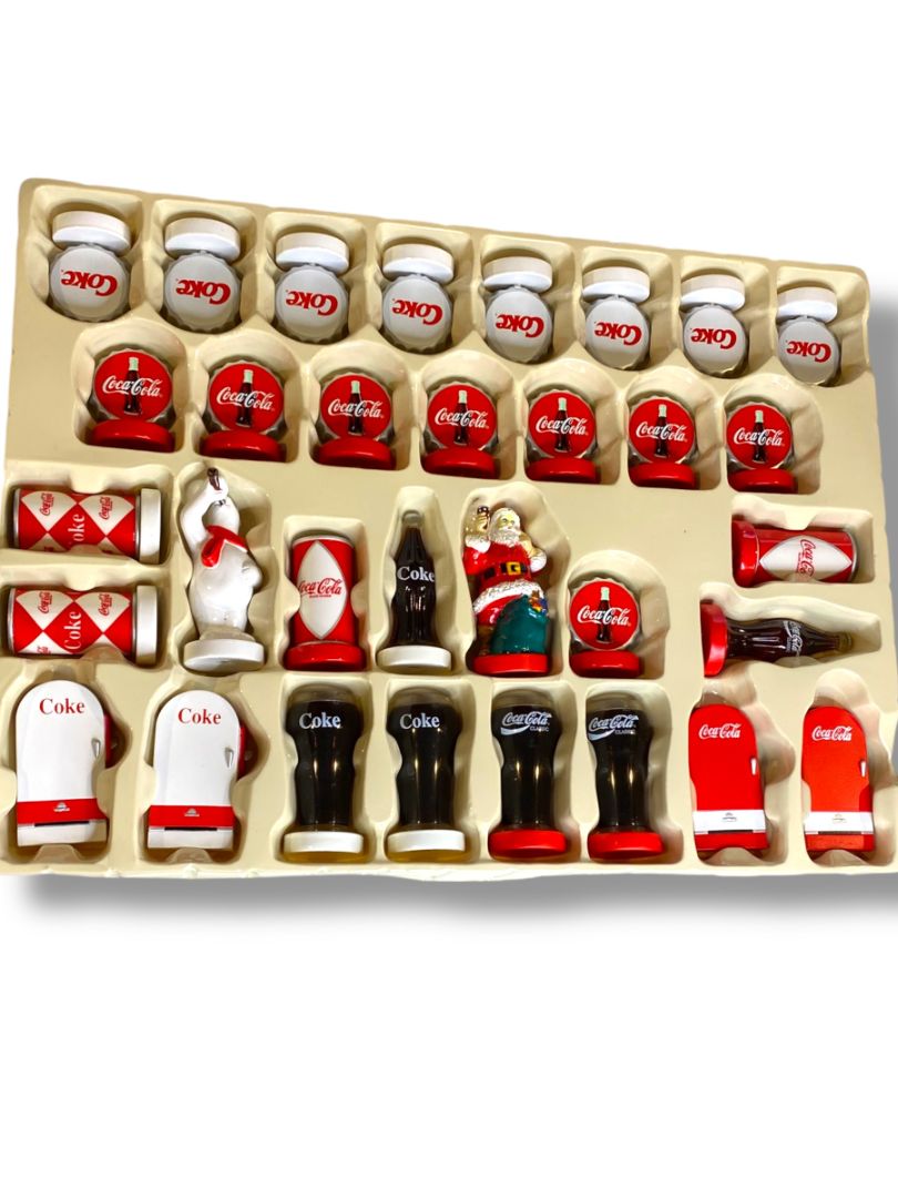 Coca-Cola vs Coke Game Replacement Pieces  Santa Polar Bear New 1990s