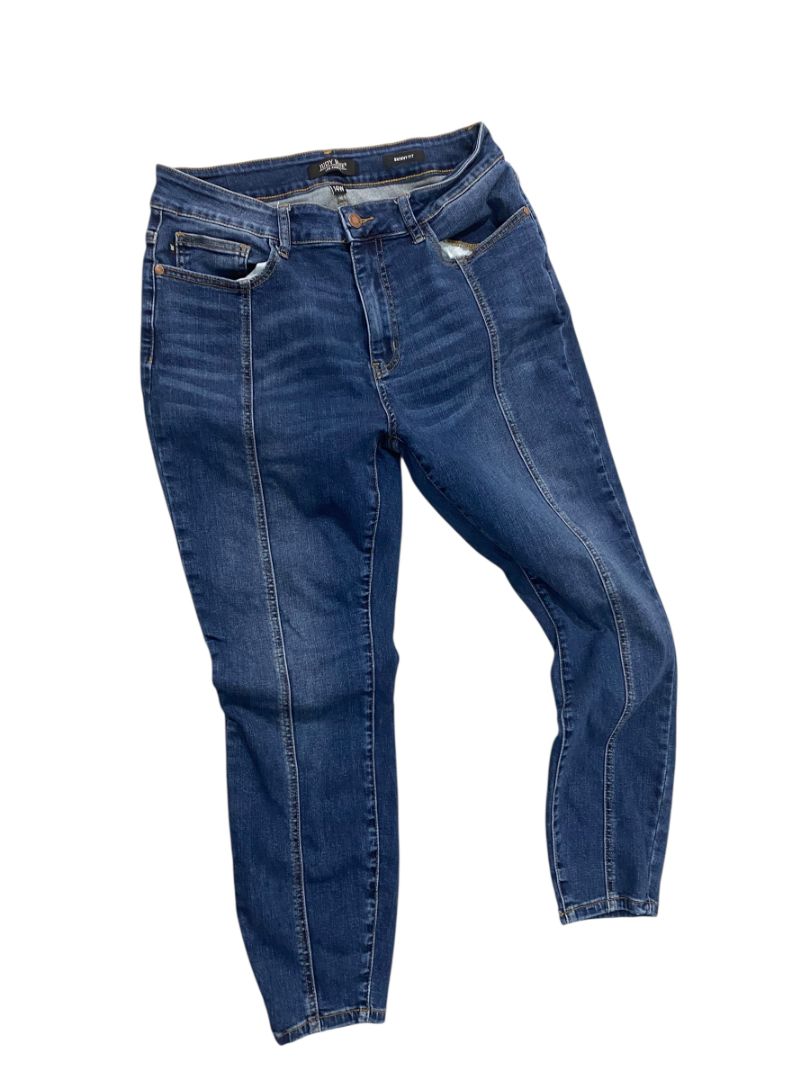 Size 14W Judy Blue Skinny Fit Jeans Denim Front Seam Womens 27" Inseam