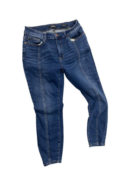 Size 14W Judy Blue Skinny Fit Jeans Denim Front Seam Womens 27" Inseam