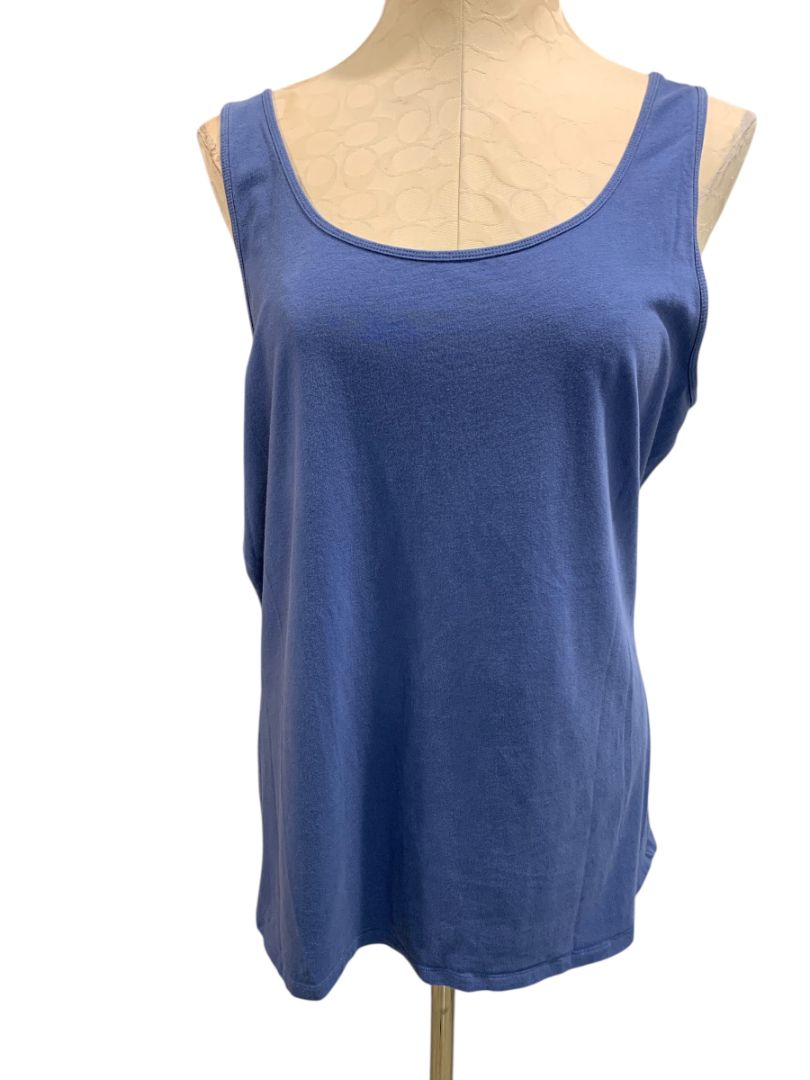 Size 2XL Duluth Trading Co Womens Blue Tank Top Shirt