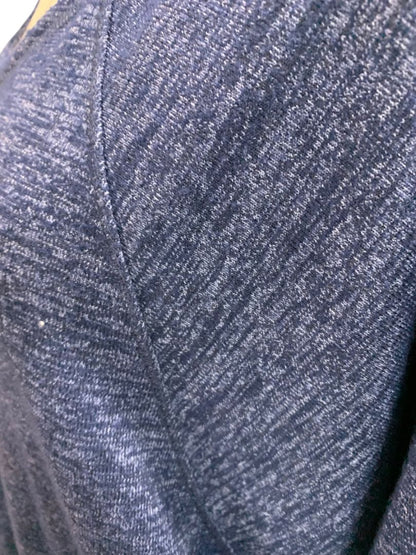 XL T by Talbots Womens Navy Blue Casual Marled Knit Sweater