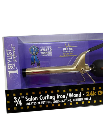 Hot Tools Professional Hair Curling Iron 3/4" 1101 Spring Gold Styling Beauty New