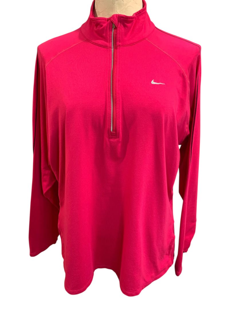 Size 2X Nike Dri-Fit Womens Hot Pink Athletic Pullover 387333