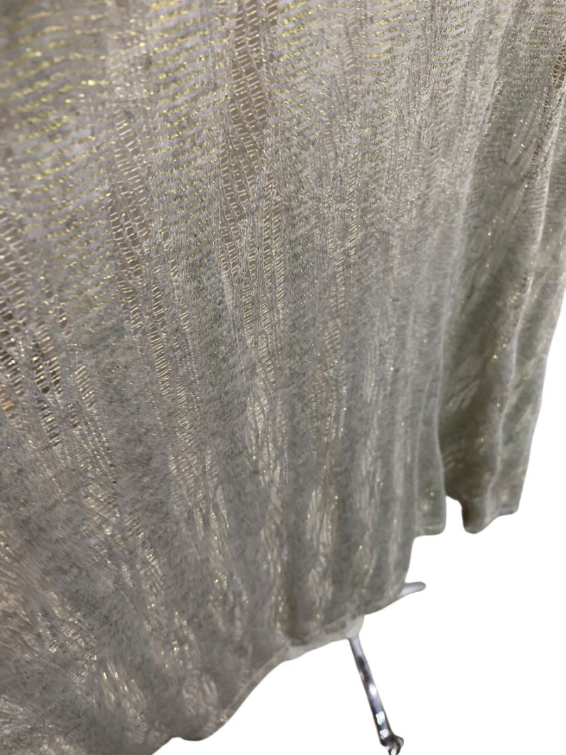 Size 2X Daisy Fuentes Woman Shift Tunic Dress Metallic Overlay