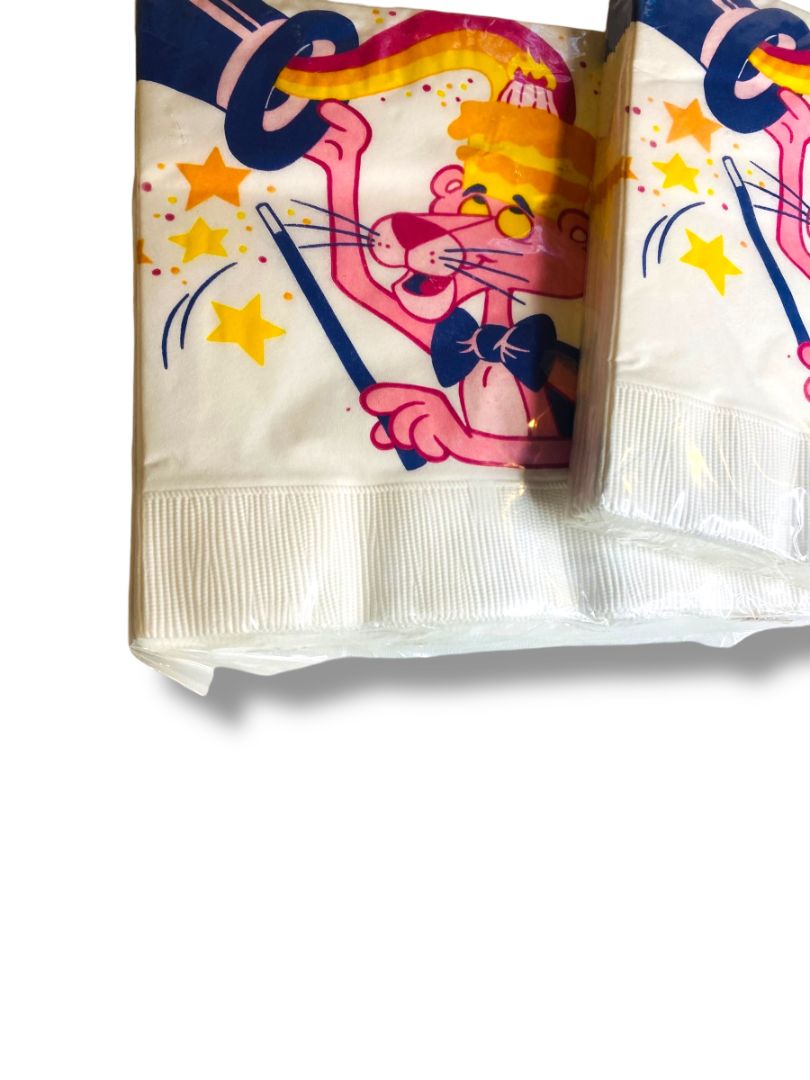 1981 The Pink Panther 32 Hallmark Luncheon Napkins New 13.5" Square