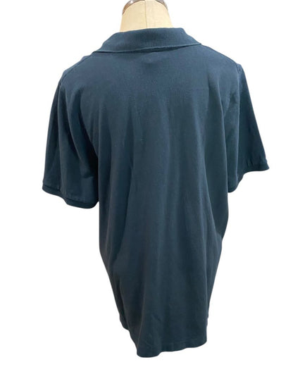 Size 1X Lauren Ralph Lauren Womens Navy Blue Polo Shirt Cotton