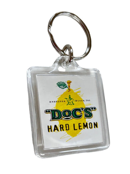 Promotional Anhueser Busch DOC'S Hard Lemon Acrylic Keychain Key Ring