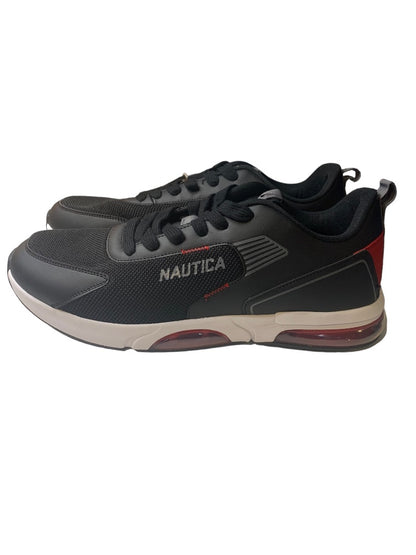 Size 13 Nautica Mens Black Style Sneakers Running Shoes Air Bubble Style Lace Up