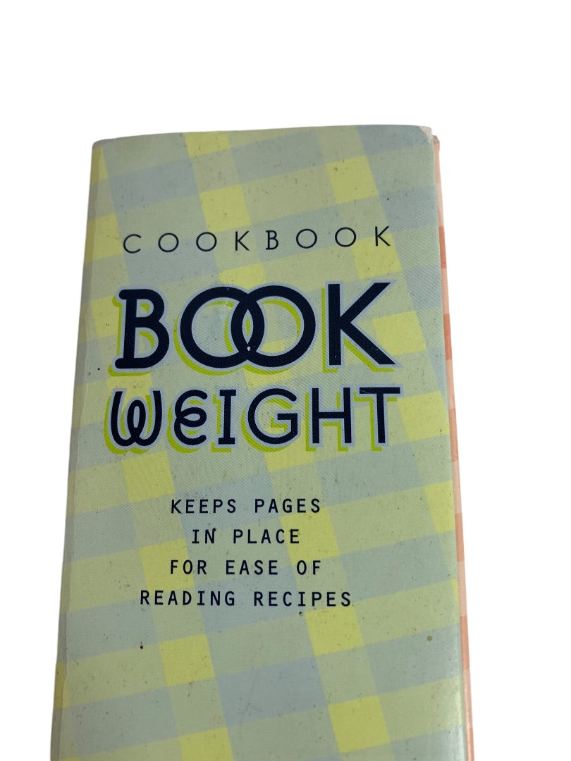 Cookbook Book Weight Keeps Pages in Place Navy Blue in Box Gifts for Readers