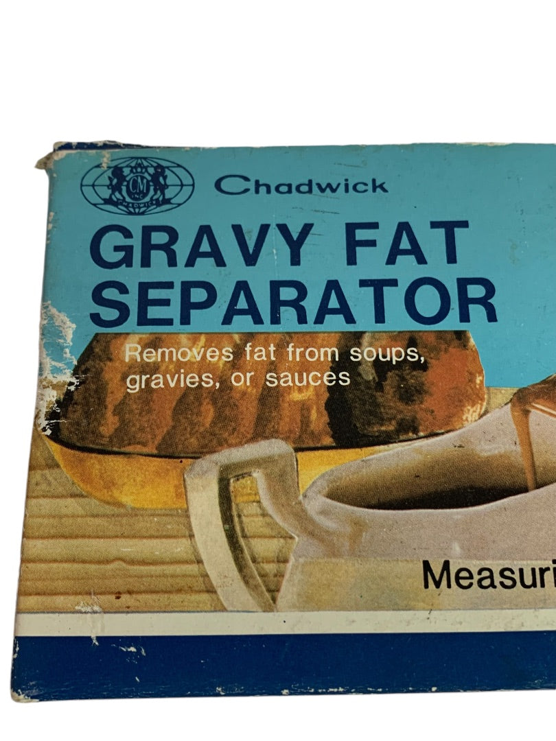 Chadwick Gravy Fat Separator Measuring Cup 1-1 1/2 Capacity 1960s Vintage