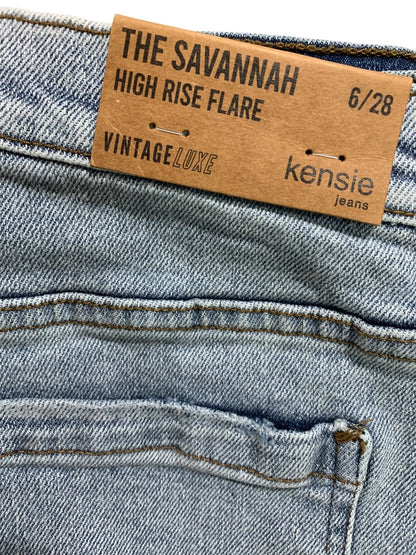 Size 6 (28) Kensie Jeans Womens New The Savannah High Rise Flare Denim