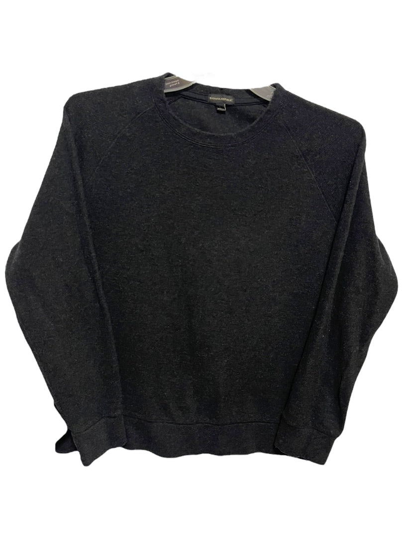 Large Banana Republic Long Sleeve Crew Neck Mens Sweater Dark Gray