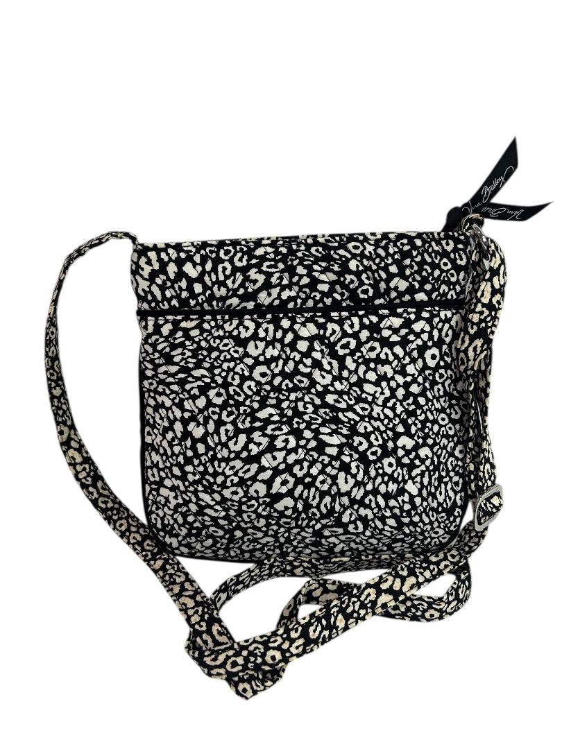 Vera Bradley Camocat Hipster Bag Crossbody Black White
