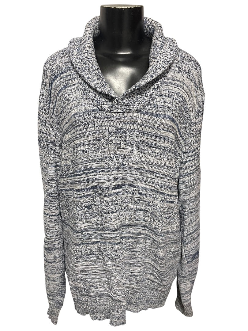 XXL American Rag Cie Womens Long Sleeve Sweater Marled Blue Pullover