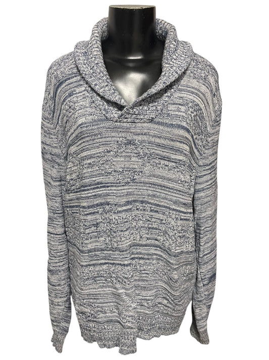 XXL American Rag Cie Womens Long Sleeve Sweater Marled Blue Pullover