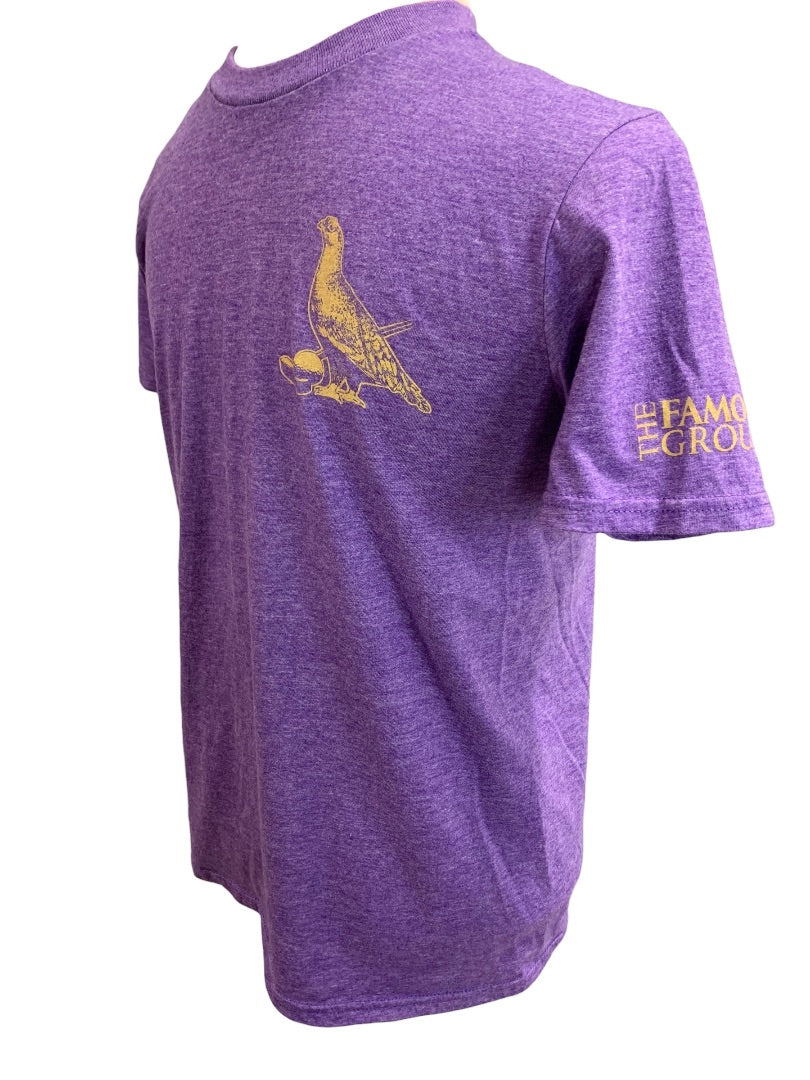 Small Anvil The Famous Grouse Purple Heathered Tshirt Unisex